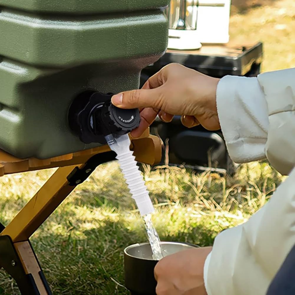 Harayaa Secchio Per Acqua Con Coperchio, Grande Capacità In Plastica Trasparente (PC Alimentare) Con Maniglia - Per Campeggio, Picnic, Cucina