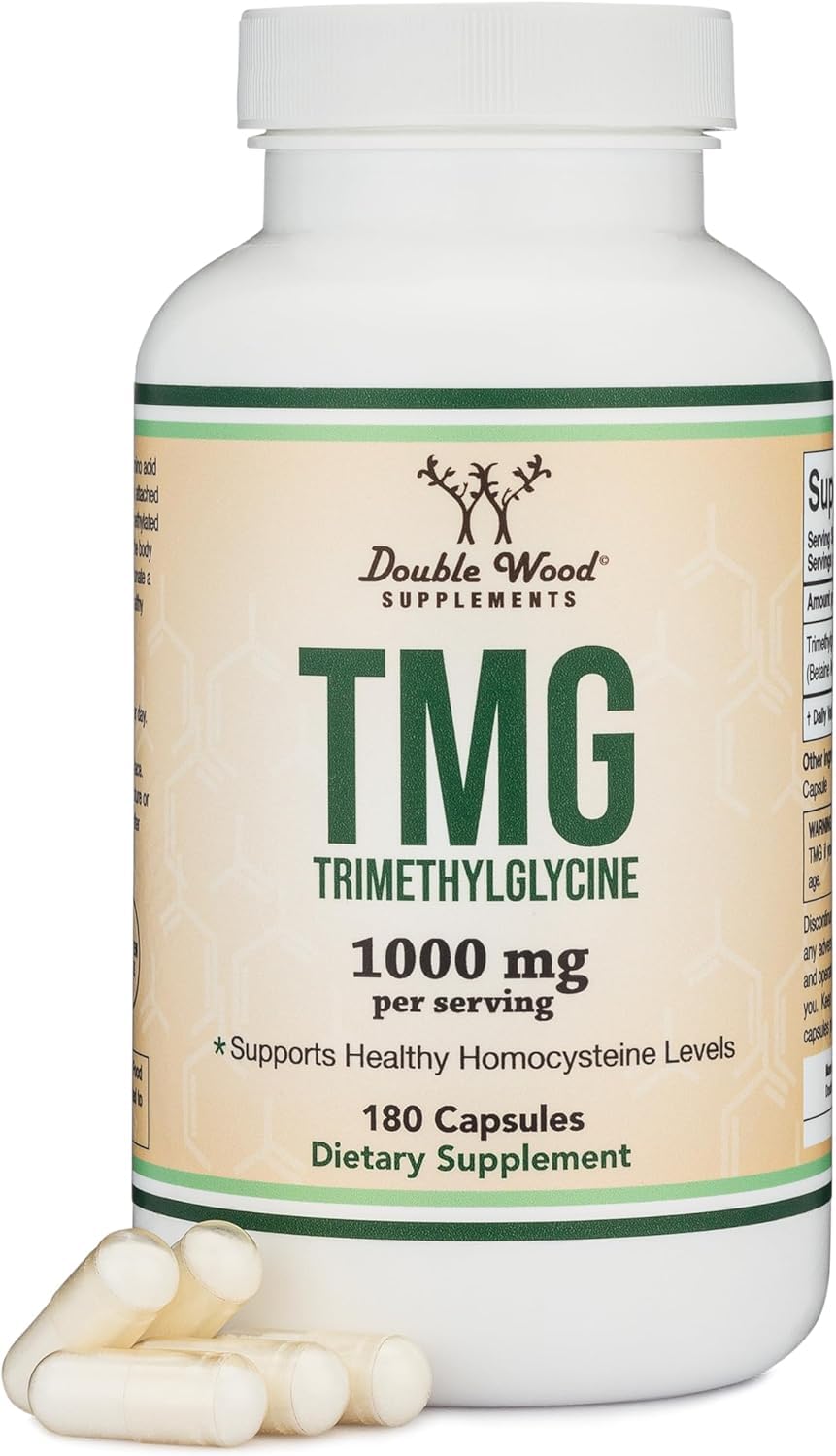 TMG TRIMETHYLGLYCINE SUPPLEMENT 1,000MG PER SERVING, 180 CAPSULES (TMG SUPPLEMENTS FOR HOMOCYSTEINE CONTROL) GENUINE TMG WITH FISHY SMELL, GLUTEN FREE, NON-GMO (B0D4MCNGMJ) Amazon Price History, Amazon Price Tracker