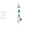 Wenko 3208010100 Angoliera Telescopica per la Doccia Easy 4 Ripiani, 8 Ganci, Alluminio, Plastica, 19,5 x 78-265 x 26 cm, Bianco #4