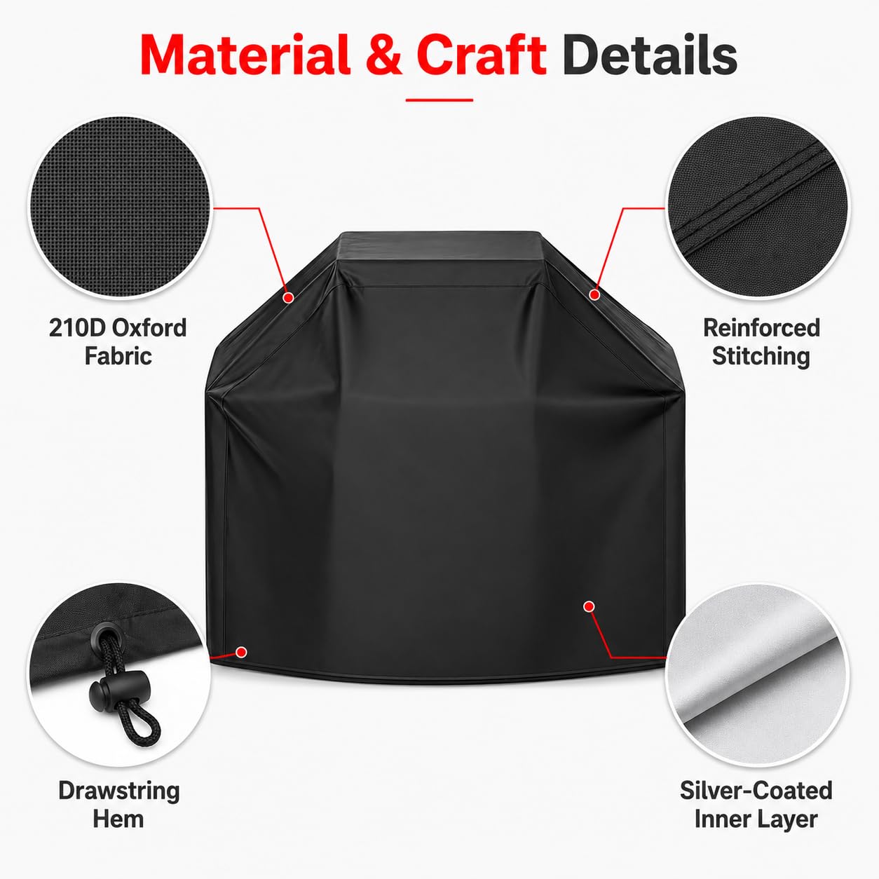 Funda para Barbacoa para Barbecook Siesta 412 2020-2026+ | Oxford Reforzado | Antiheces Pájaros | Fácil Limpiar | Resistente Nieve | Instalar Sol | Aceite Frío | Apto Todas Estaciones