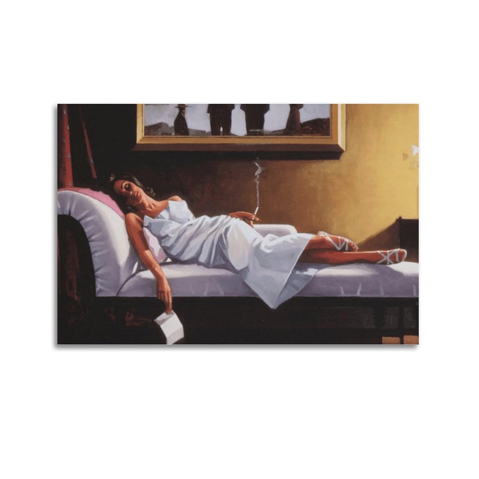 RedMush Jack Vettriano Poster (65) Canvas Poster Bedroom Decor Sports Landscape Office Room Decor Gift Unframe-style 24x36inch(60x90cm)