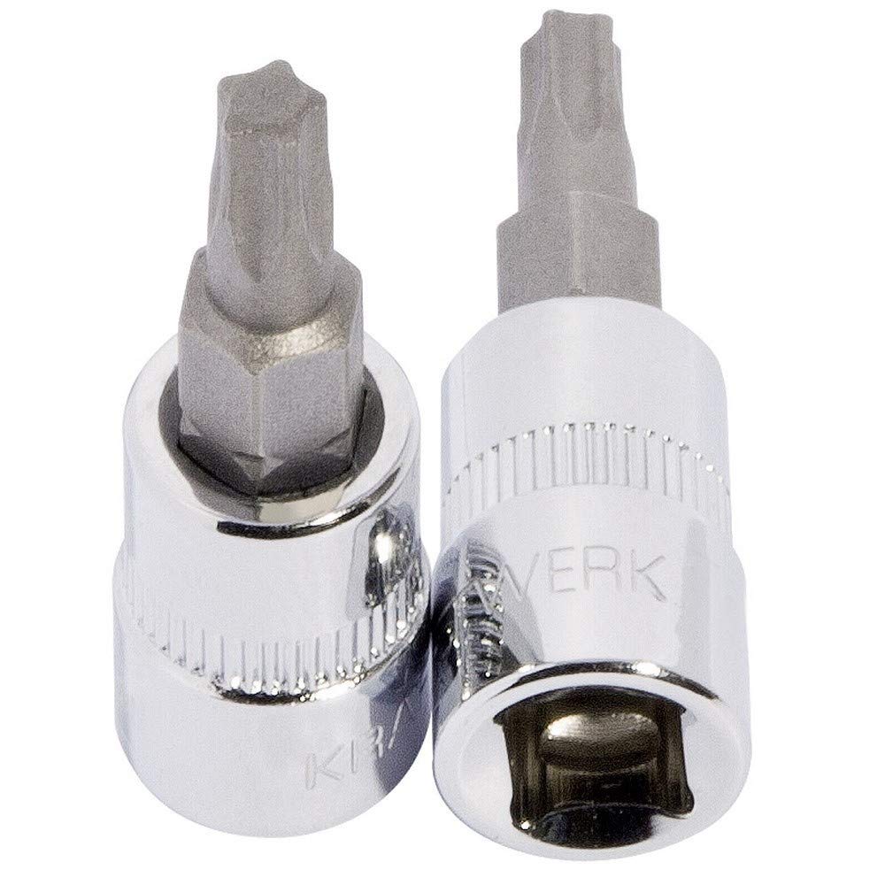 Kraftwerk TX 5-kant Tüllen-Endstück – 1/4" Antrieb, Mit TS25 Baustein