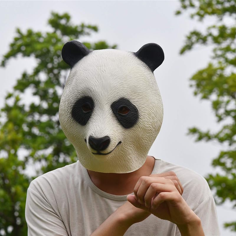 Amazon | Yavoluy パンダ マスク パンダちゃん 仮面 動物マスク フル