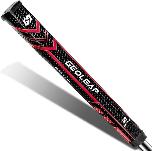 Geoleap Pro-M - Agarre de putter de tamaño mediano, material de poliuretano suave, agarre de golf ligero, patrón antideslizante, sensación cómoda, 5 Geoleap Pro-M - Agarre de putter de tamaño mediano, material de poliuretano suave, agarre de golf ligero, patrón antideslizante, sensación cómoda, 5