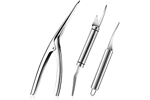 Stainless Steel Shrimp Deveiner and Peeler Set