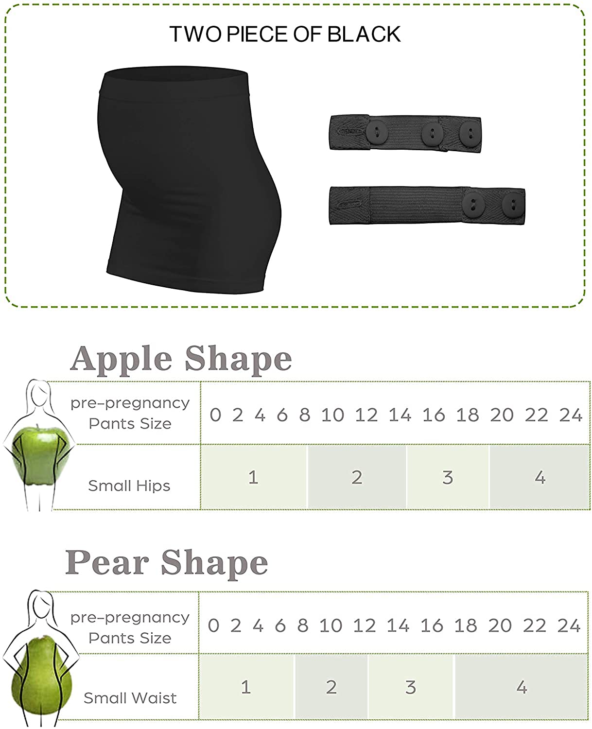 Fascia addominale post-partum nera + nera 3