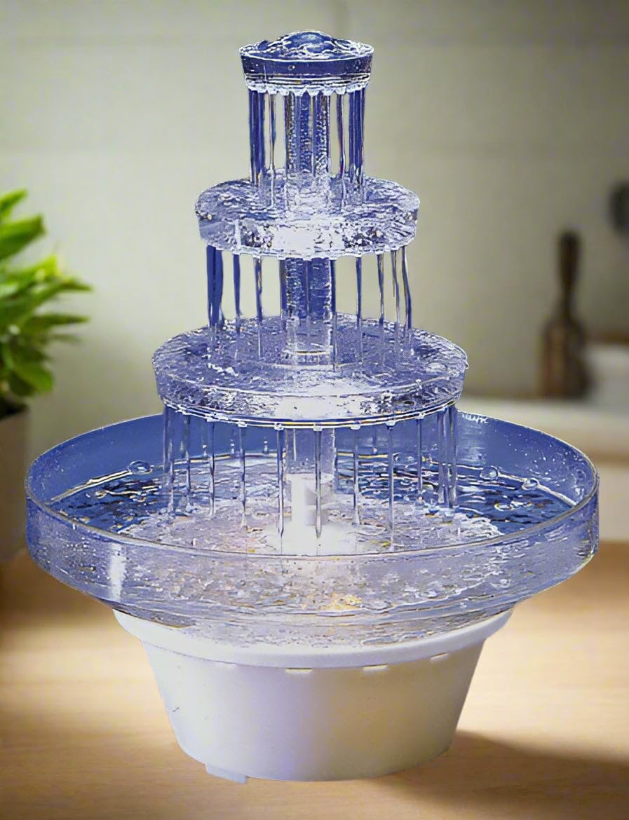 Photo 1 of Oasis Supply 12.5" Lighted 3-Tier Water Fountain
