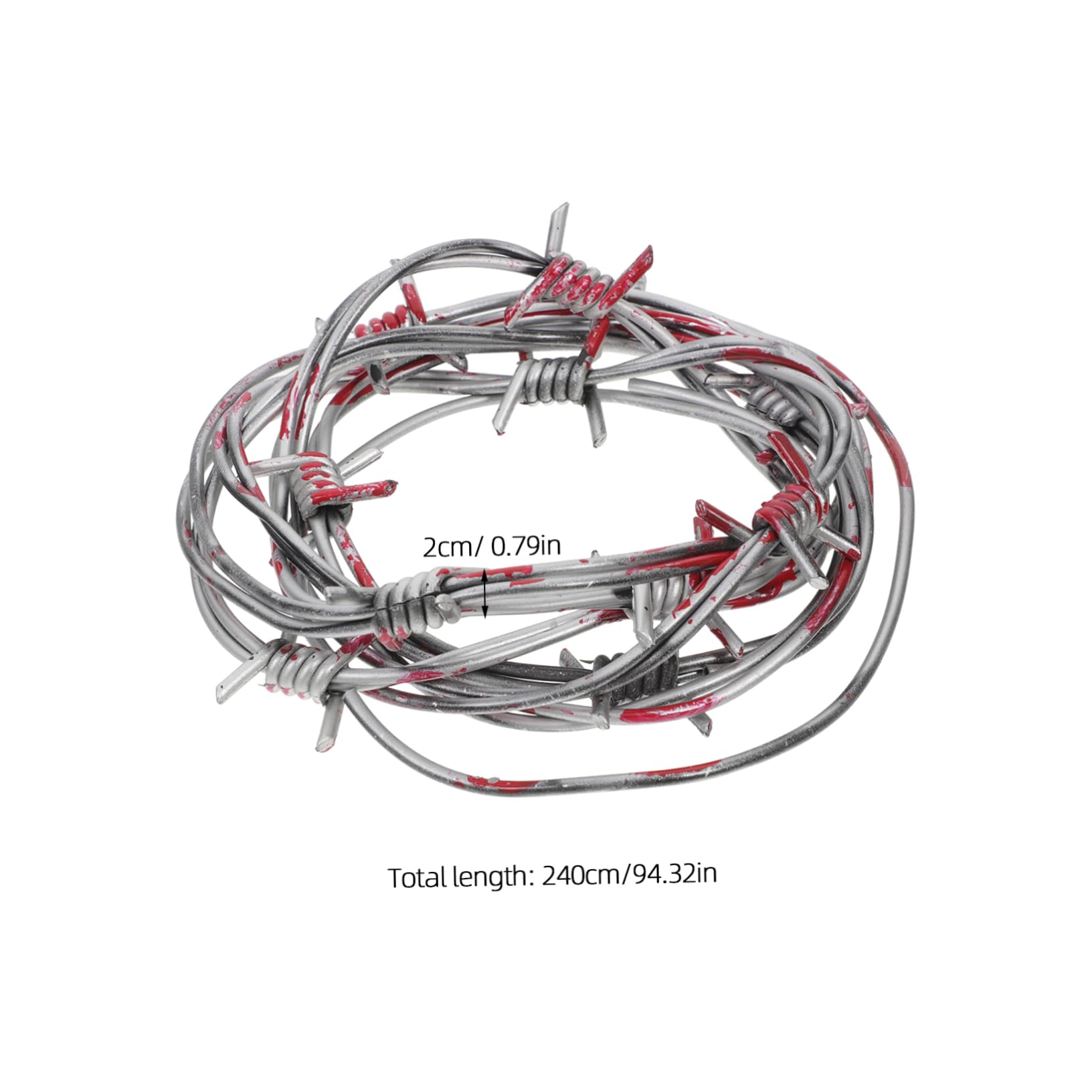 ULTECHNOVO Barbed Wires Ornaments Fake Barbed Wires Artificial Barbed Wires Barbed Wires Props Party Favor Party Barbed Wires Barbed Wires Decor Barbed Wires Fake Decoration Wire Props