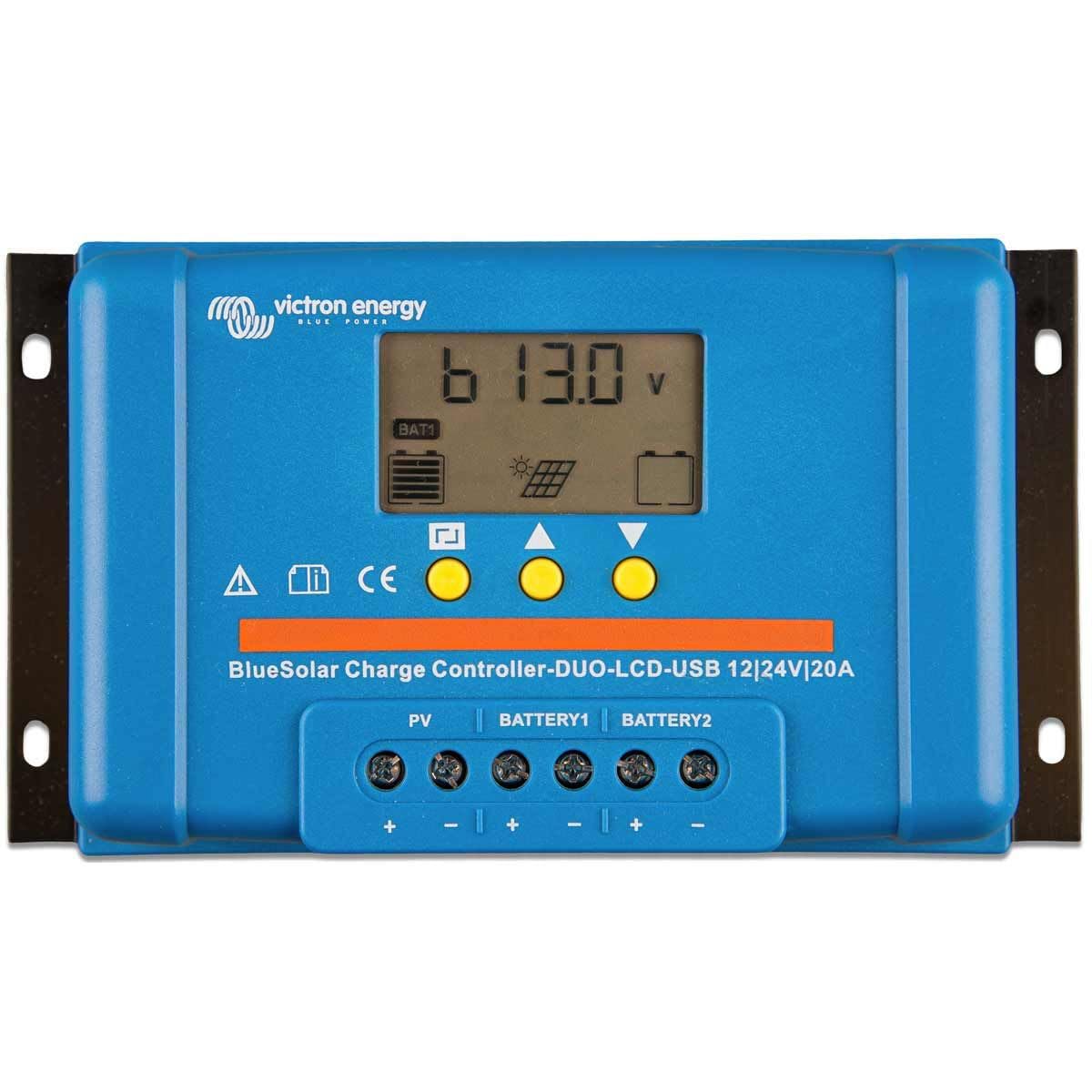 BLUESOLAR PWM Duo-LCD&USB 12/24V-20A