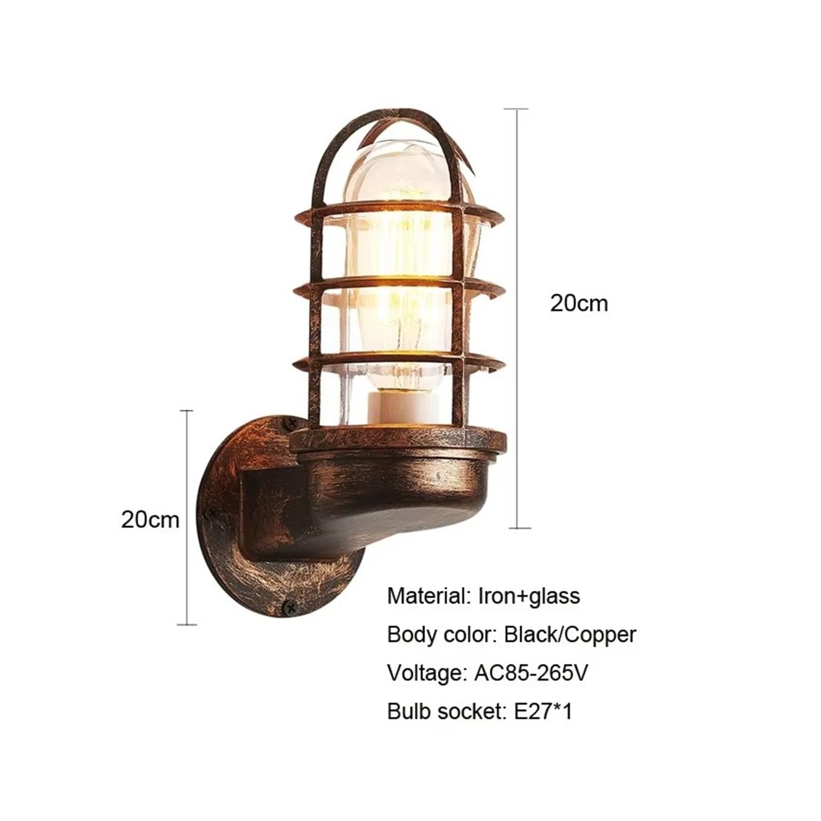 American Loft Outdoor Light Industry Lamps Cafe Restaurant Pub Club Stair Wall Lamp ?for Bedroom