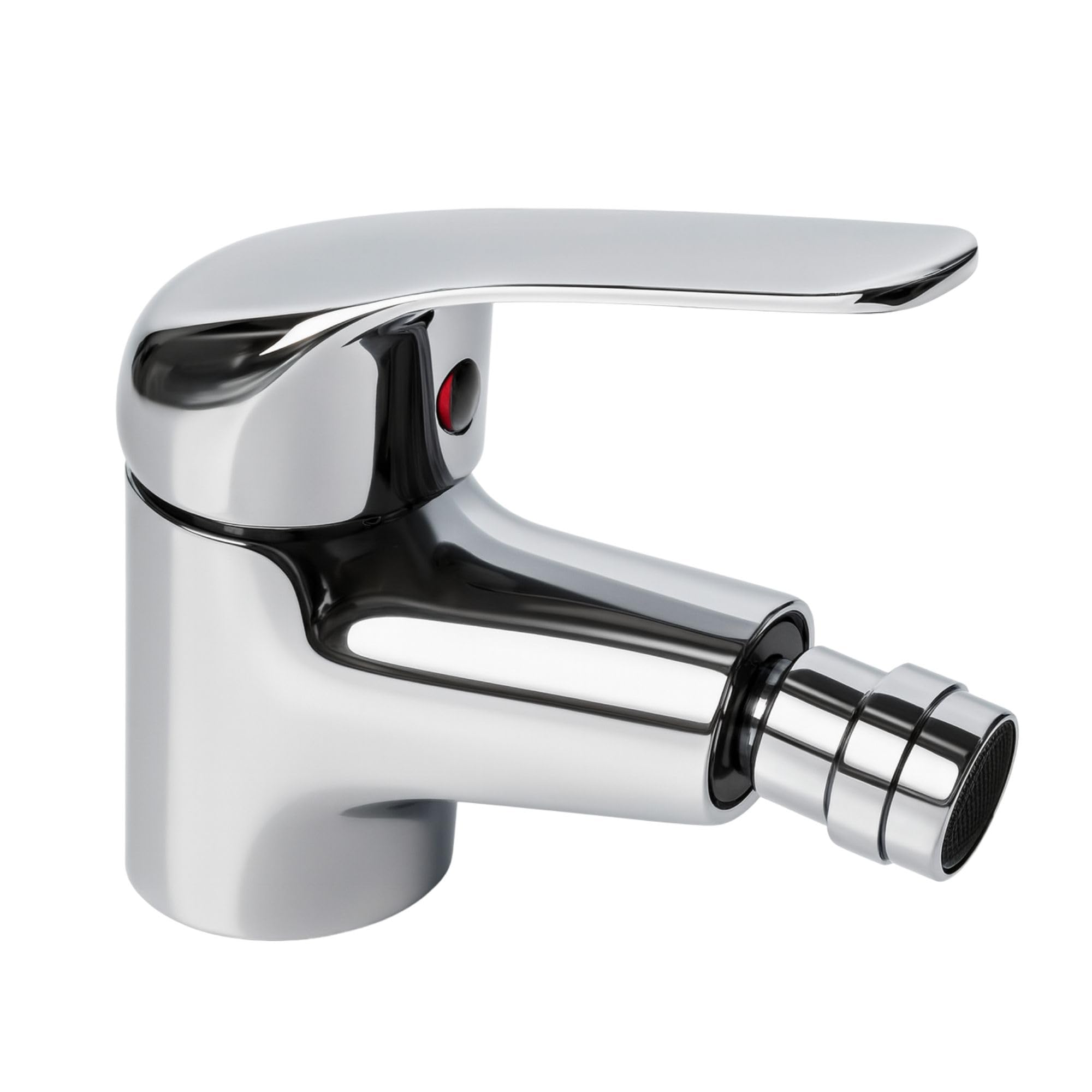 Miscelatore per Bidet Bagno monoforo con Piletta di Scarico 1”1/4 Stile Classico | Miscelatore Acqua Calda Fredda | Ottone Cromato | Attacco 3/8 | Kit Completo | Installazione Facile