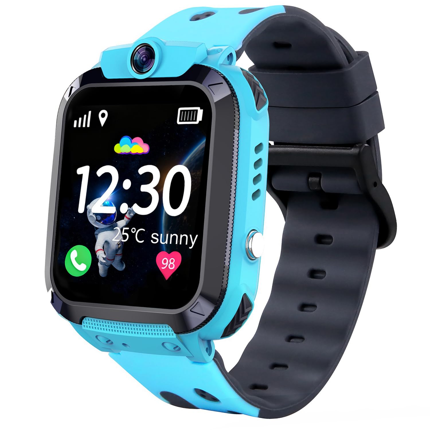 Children's Smartwatch, Smartwatch Children GPS and Calls, IP68 Waterproof, SOS, Camera, Chat, Alarm Clock, Class Mode, Smart Watch GPS and Calls, Gifts for Boys and Girls