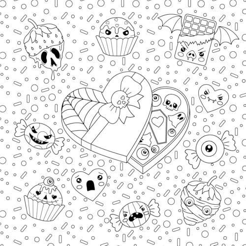 Image of The Creepy Cute Love Coloring Book: 30 Sickly Sweet Coloring Pages That You'll Love to Color! (Creepy Cute Gift Series)