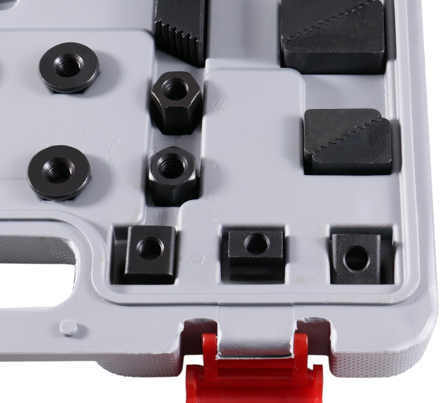 Accusize Industrial Tools 58 Pc Deluxe Steel Clamping Kit, Table Slot 7/16", Stud Size 3/8"-16, 4230-2624