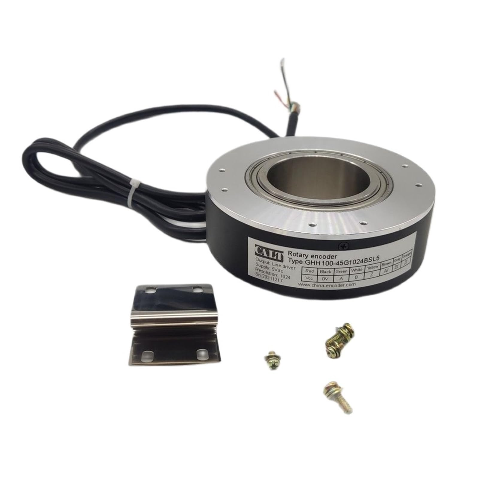 Codeur optique 45mm hollow shaft encoder line driver pour automatisme GHH100