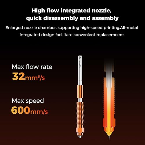 Miniatura 8 de Creality K1 Kit de calentador de cerámica con bloque calefactor, bloque calefactor mejorado con tubo de garganta de cobre y titanio y boquilla de