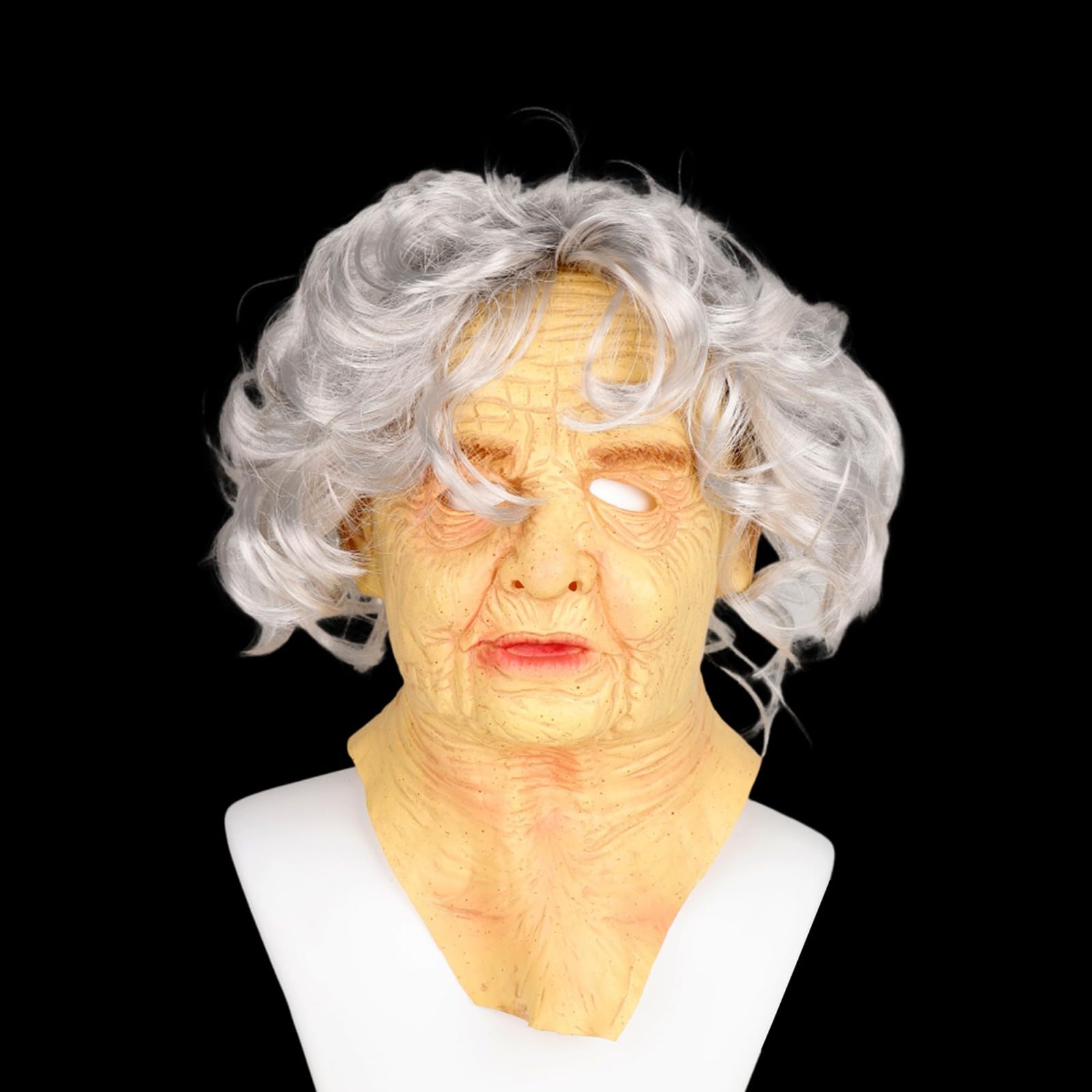 Realistische Latex Maske Für Halloween - Damen Maske Mit Hautoptik