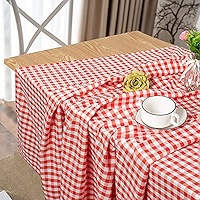 Tsffae Serviettes De Table En Tissu À Carreaux Écossais, 4 Pièces