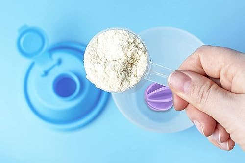 Miniatura 4 de Un elegante diseño mecánico botella mezcladora de proteínas negro oscuro con tapa giratoria a prueba de fugas y bloqueable, bucle moden grande con