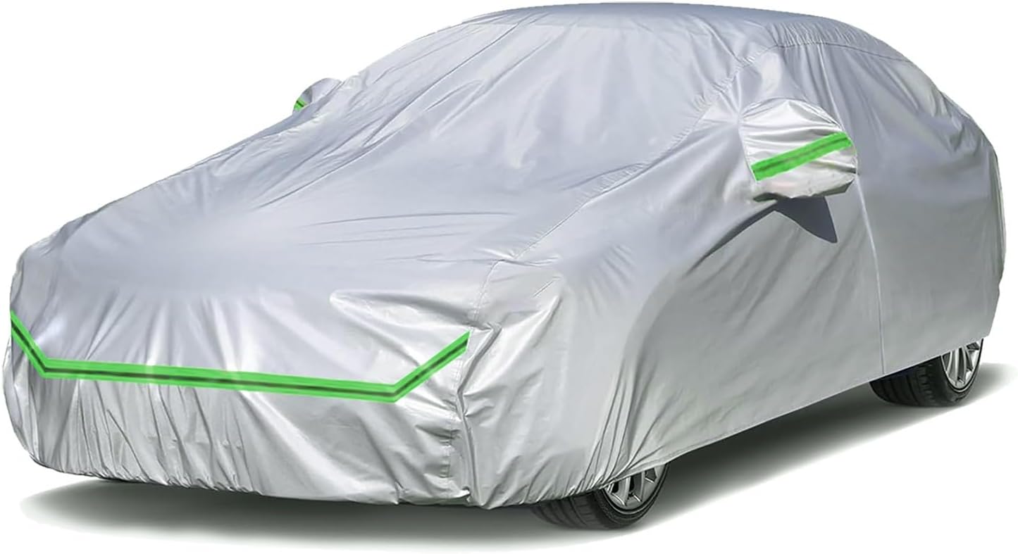 Housse De Voiture Extérieur Pour Fiat Uno II (1989-1995) - Imperméable, Anti-UV - Taille 368,9 X 156,2 X 140,5 Cm