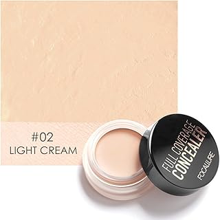 Eye Concealer, Full Coverage Concealer for Dark Circles Treatment Creamy Spot Acne Correcting Concealer,Full Coverage & Highly Pigmented(#2 Light Cream)