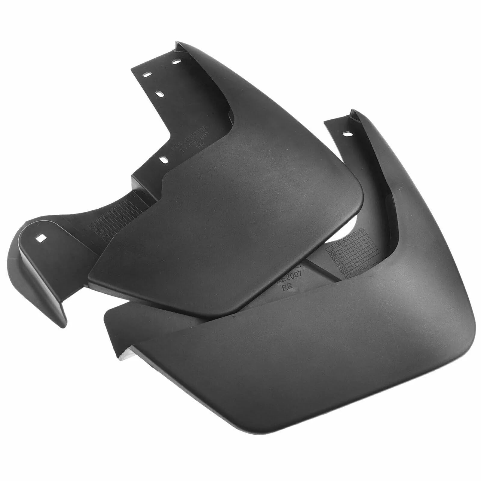 4 Paraspruzzi in Gomma Nera Anteriori + Posteriori per Dacia Duster 2 2018-2024