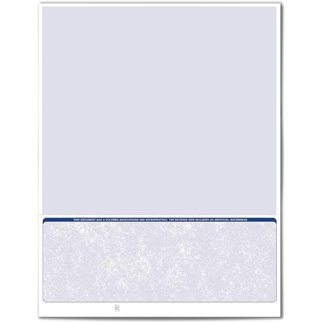 VersaCheck ValueChex Blank Business Voucher Checks - Blue Classic - 500 Sheets