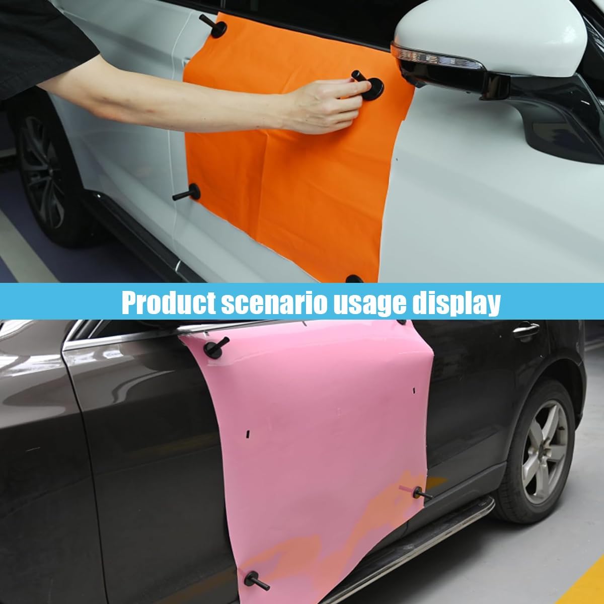 Car Wrap Gripper Magnets Holder Tint Tool, Auto Magnetic Position Tool Vinyl Film Magnet Fixators for Car Wrapping, Sign Vinyl, Window Tint & Crafts Sign Making Vinyl Tools (8 PCS)