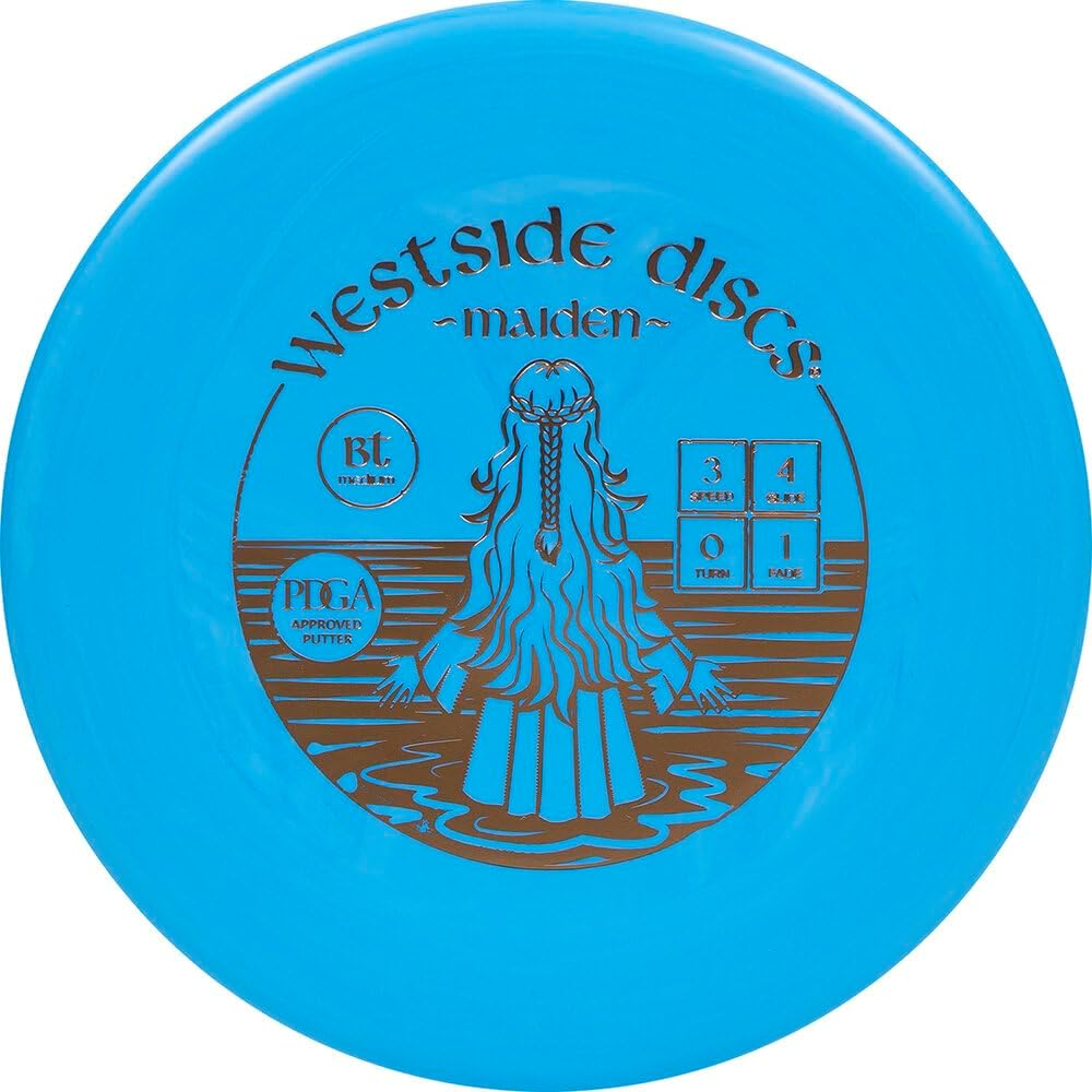 Westside Discs BT Medium Maiden, Straight Disc Golf Putter, 170-176g