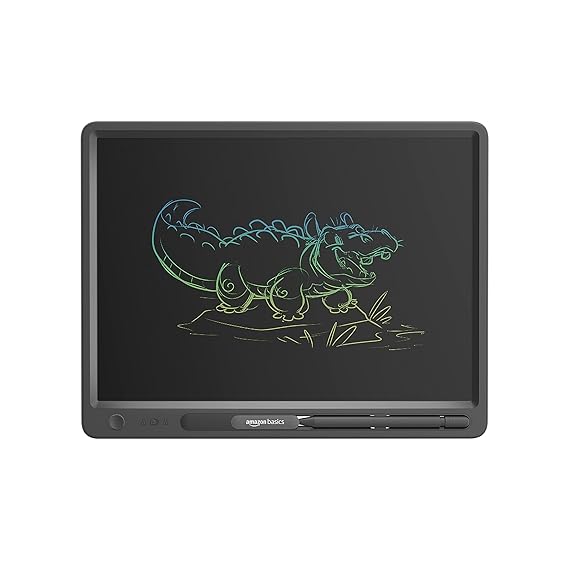Amazon Basics Writing Tablet with 15-inch rainbow co