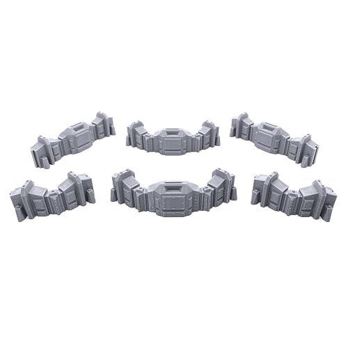 EnderToys Connecting Barricade Wall Set, Terrain Scenery for Tabletop 28mm Miniatures Wargame