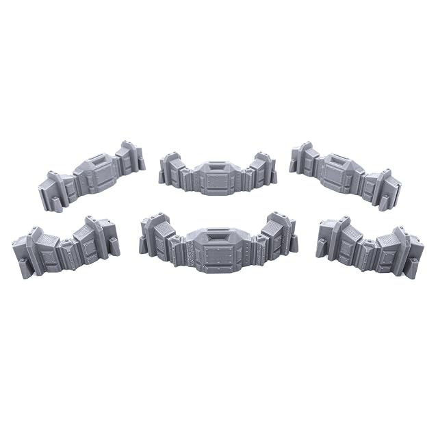 EnderToys Connecting Barricade Wall Set, Terrain Scenery for Tabletop 28mm Miniatures Wargame