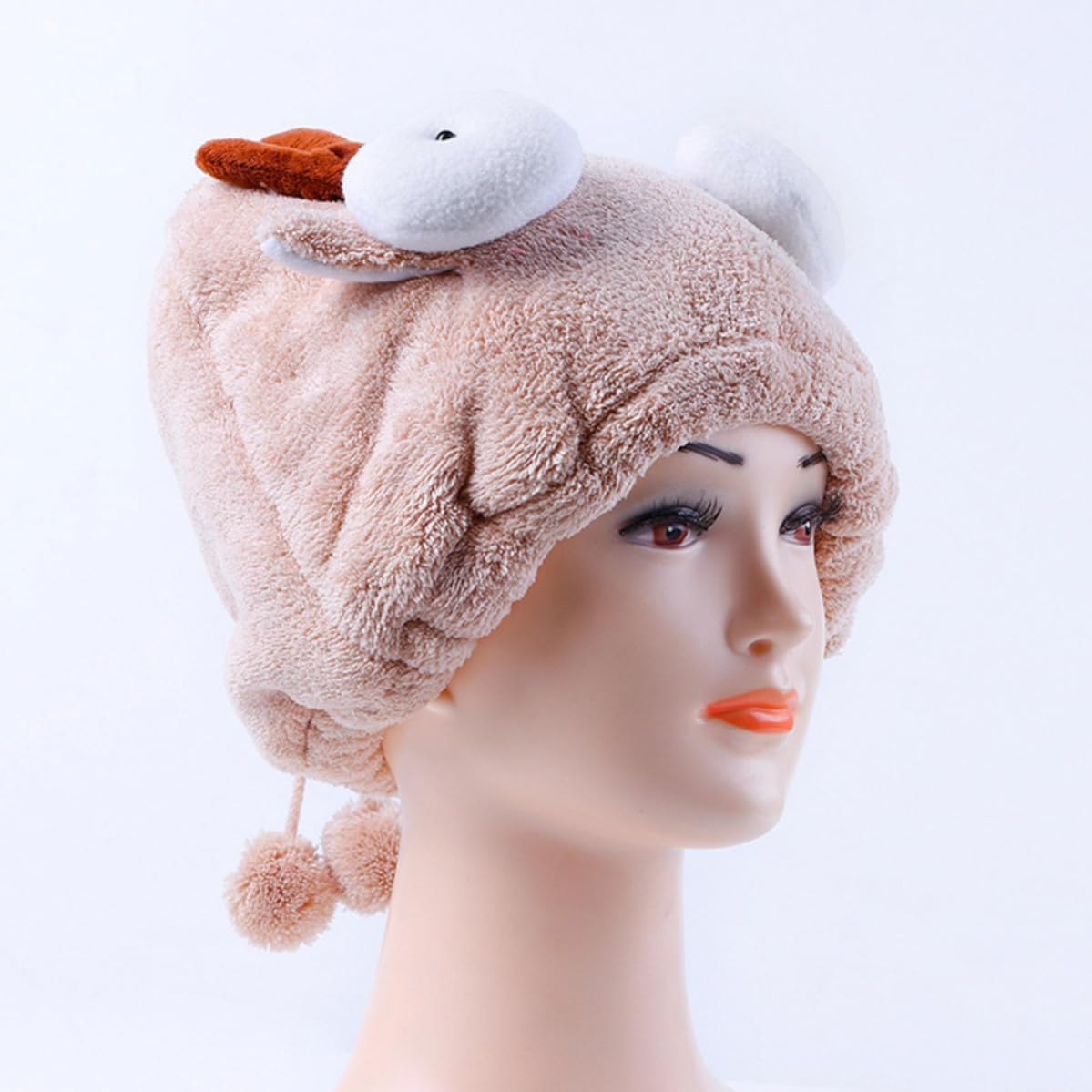 Cartoon Hair Drying Cap, Superfine Fiber Quick Dry Water Absorption