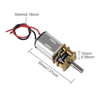 10pcs DC 3V-6V Mini N20 Gear Motor Slow Speed Full Metal Gearbox Without Terminal for Smart Car DIY RC Toys