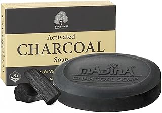 Madina Barra de jabón de carbón activado: lim...