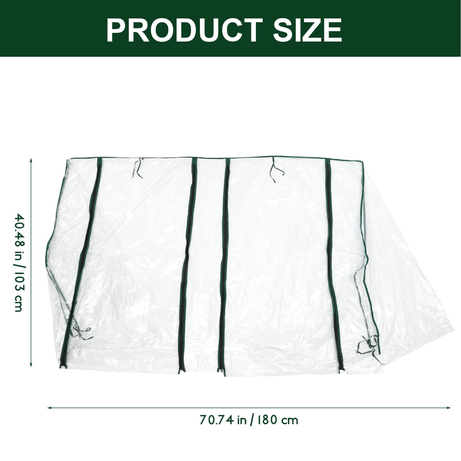 Copertura Sostitutiva per Mini Serra PVC con Cerniera Protezione per Piante Leggera e Portatile per Esterni Adatta per Cortile e Patio