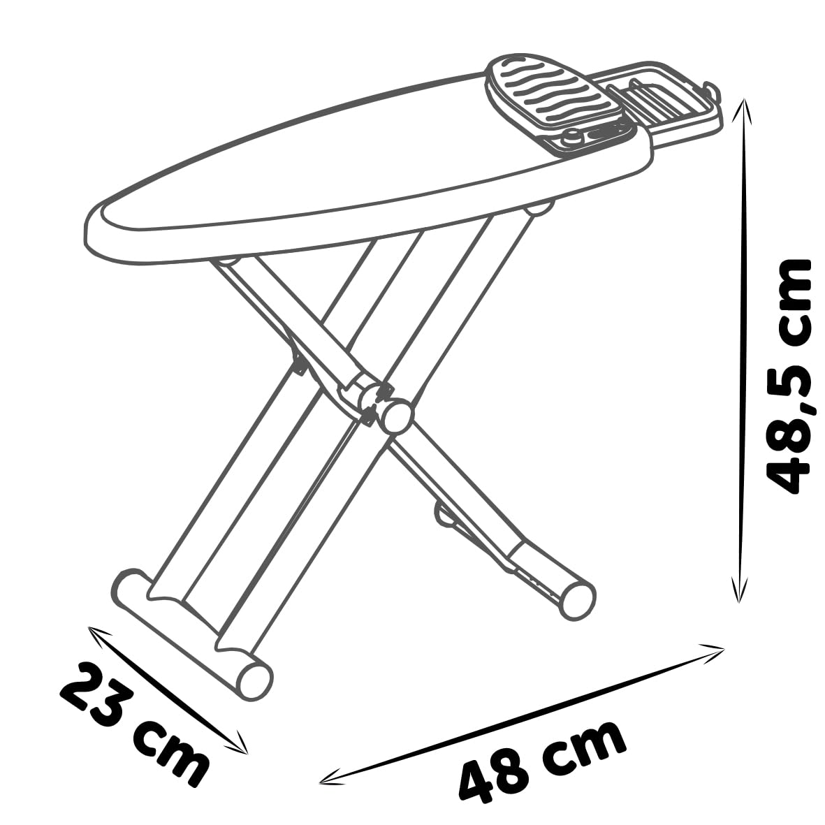 Smoby - Tefal - Table à Repasser + Centrale Vapeur - Flacon, Cintres, Pinces à Linges Inclus - A Partir de 3 Ans - Fabrication Française