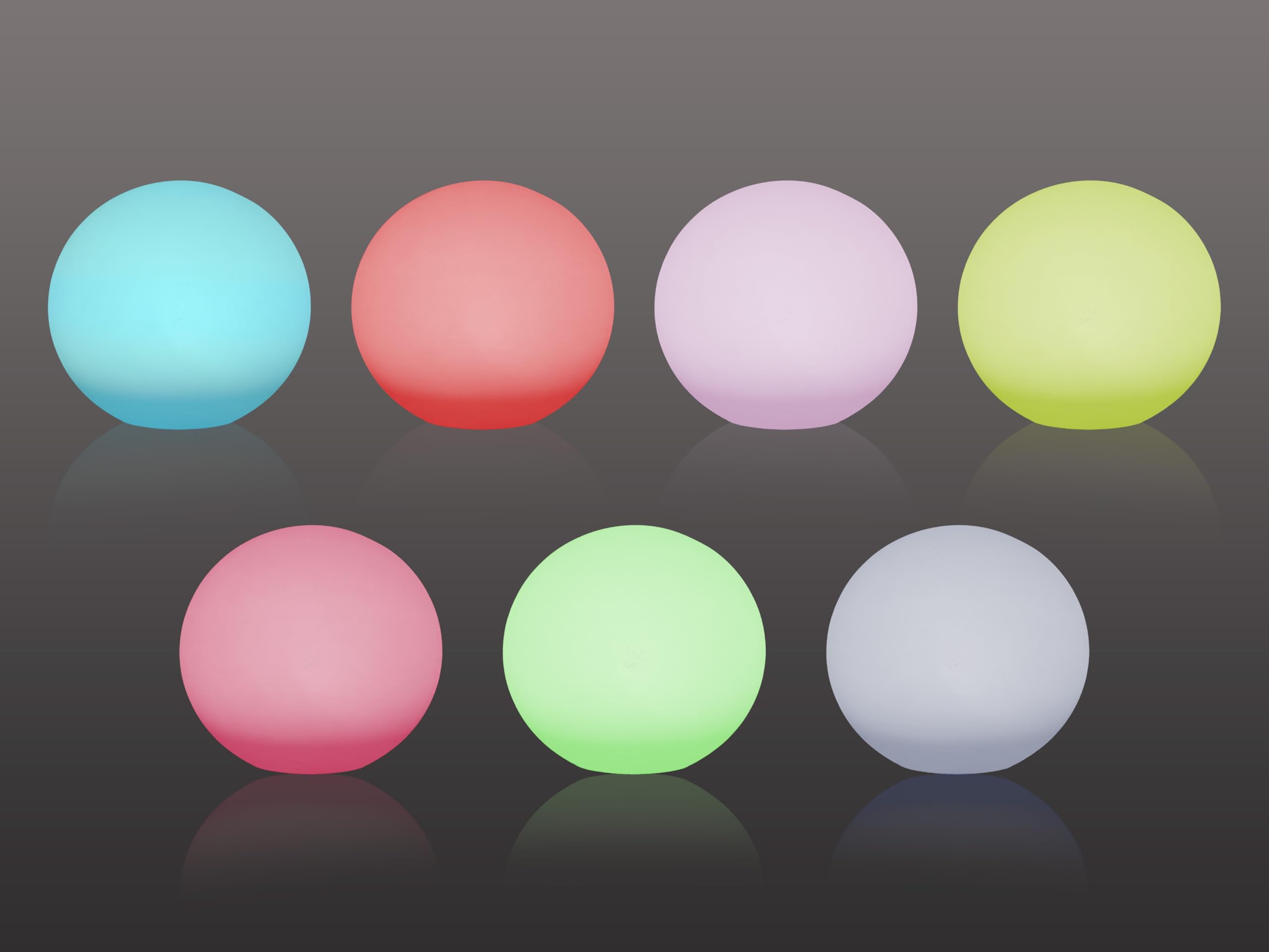 BEPER P207ILO225 Bola luminosa para jardín, LED RGB, luz blanca y multicolor con sensor crepuscular, resistente al agua IP44, alimentación solar, recargable, con pica para exteriores, diámetro 25 cm.
