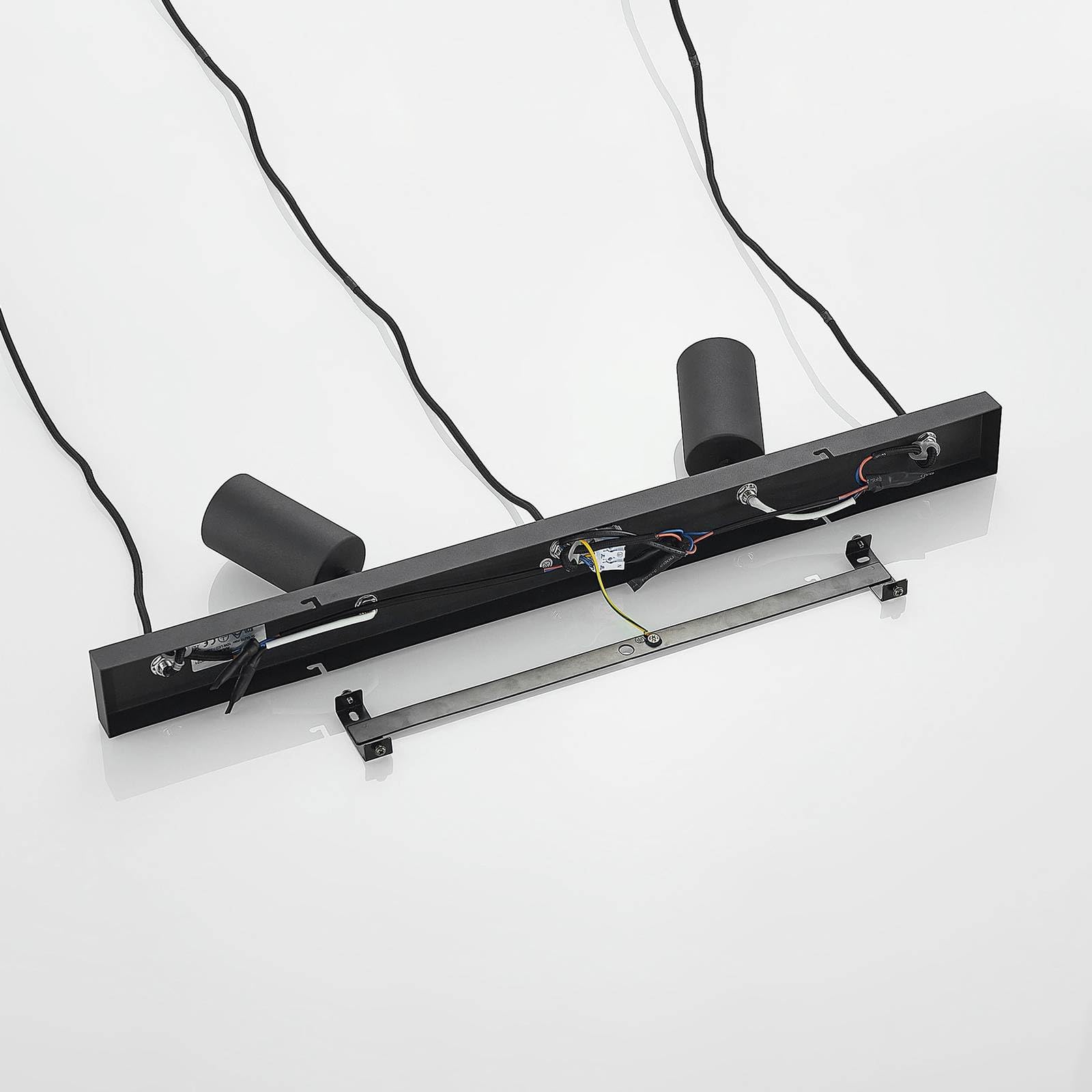 Lindby Lampada a sospensione dimmerabile (Moderno) colore Nero, in Metallo ad es. Soggiorno & Sala da pranzo lampada soffitto plafoniera illuminazione