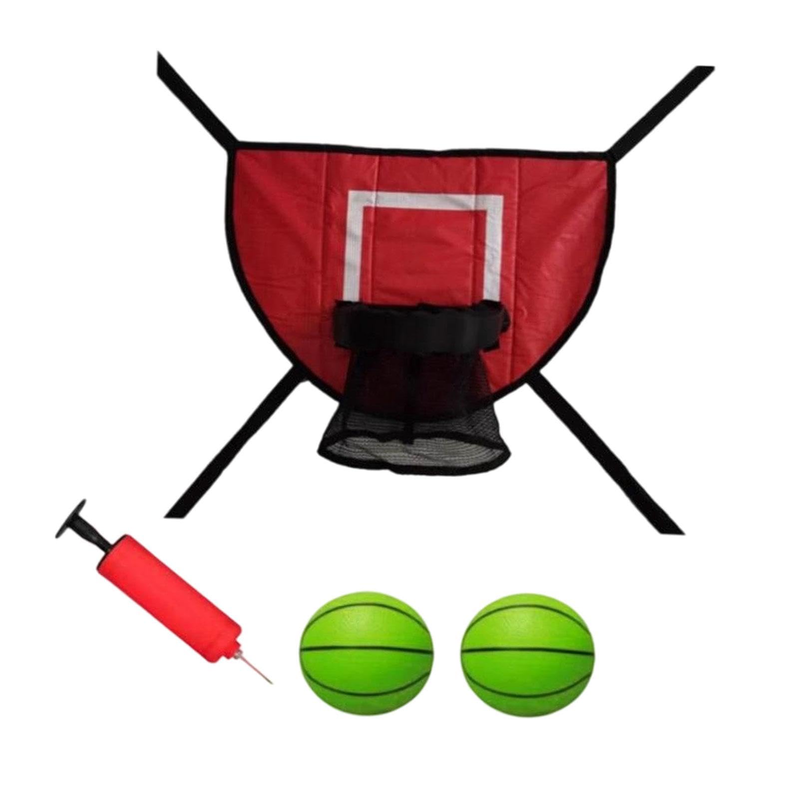 STYLEHEAVEN Basketball Hoop for Trampoline Sturdy for Dunking Waterproof Basketball Goal red