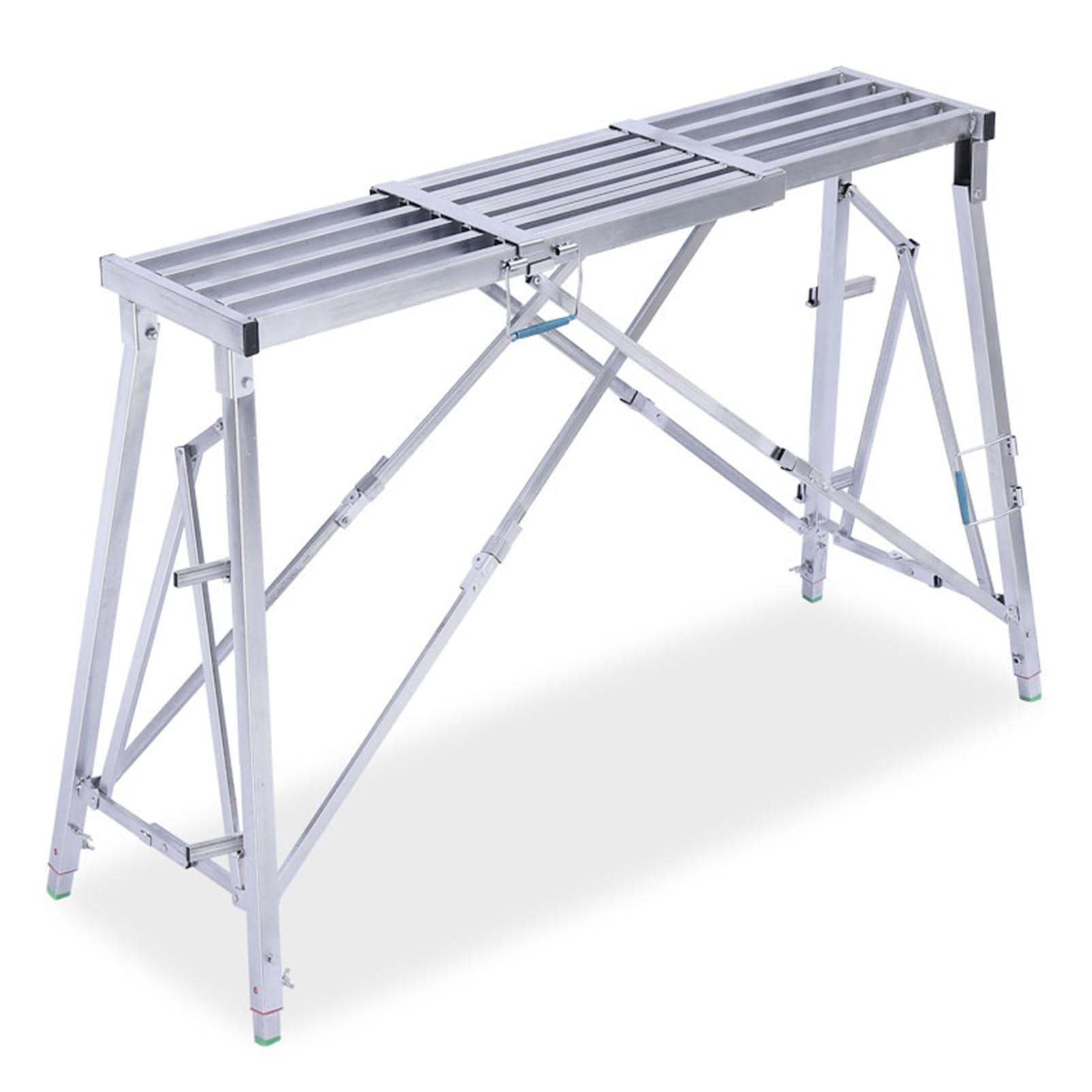 Piattaforma pieghevole a scala, resistente sgabello da banco per cartongesso, ponteggi portatile per la pulizia di camper, pareti ad alta pittura e decorazione, ideale per uso domestico e ufficio