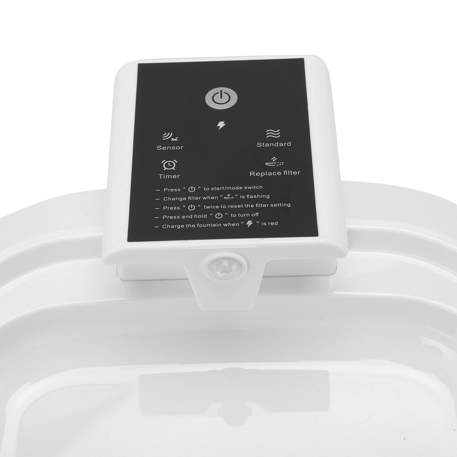 Generic Fuente para Gatos Dispensador de Agua Funcionamiento Silencioso Ciclo Automático Filtración Fuente de Agua para Mascotas para Perros Componentes Electrónicos de Plástico de 4,5 L Blanco y