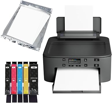 JIUPIN Cake Topper Image Printer Set, 25pcs Edible Paper