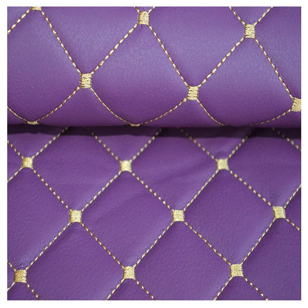 Cuero acolchado manualidades en tono morado exclusivo para decoración interior