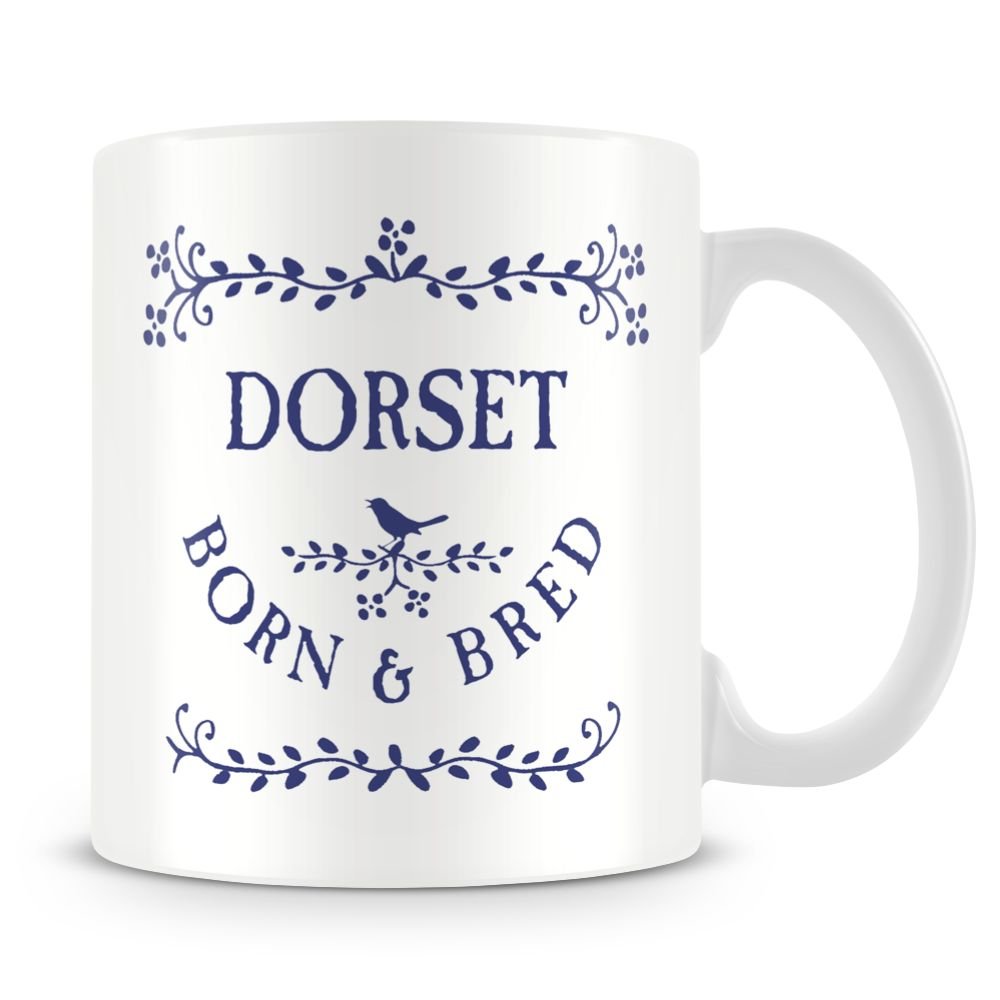 personalised4u Dorset Born And Bred Ceramic Coffee Mug