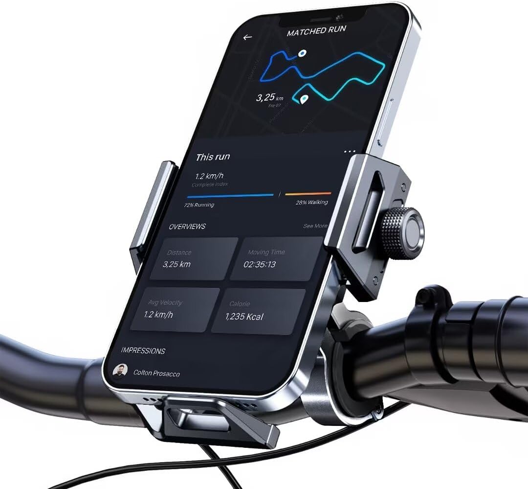 Motorcycle Phone Mount,Bike Phone Holder,Bike Phone Mount,Offroad Anti-Shake Phone Mount for Bike,Fall Prevention Spiral Clam,Aluminum Alloy,Suitable for iPhone 15 and All Phones(Space Gray) Motorcycle Phone Mount,Bike Phone Holder,Bike Phone Mount,Offroad Anti-Shake Phone Mount for Bike,Fall Prevention Spiral Clam,Aluminum Alloy,Suitable for iPhone 15 and All Phones(Space Gray)