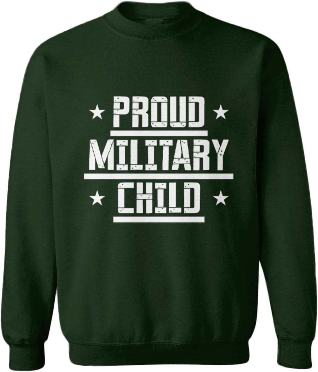 Haase Unlimited Proud Military Child - USA Veterans Toddler Fleece Crewneck Sweater