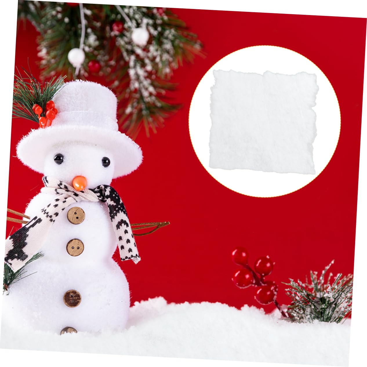 MAGICLULU 3 Sätze Handgefertigte Accessoires Schneemann-baumspitze Hüte Für Mini-schneemänner Weihnachten Leuchtender Schneemann Weihnachtsdekorationen Schneekugel Plastik 302 Stück * 3