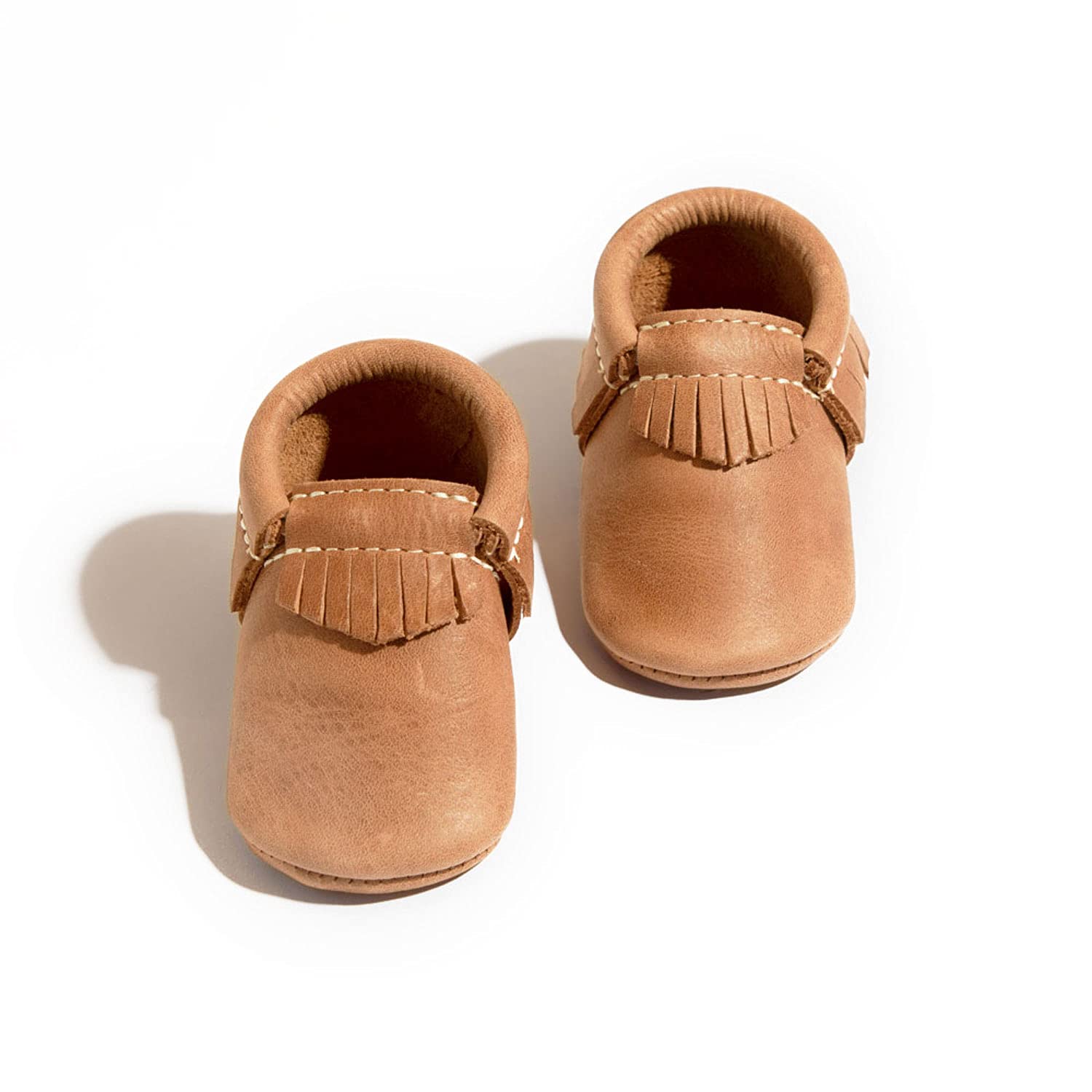 Freshly Picked Soft Sole Leather Moccasins Baby Girl Boy Shoes Size  Zion Tan