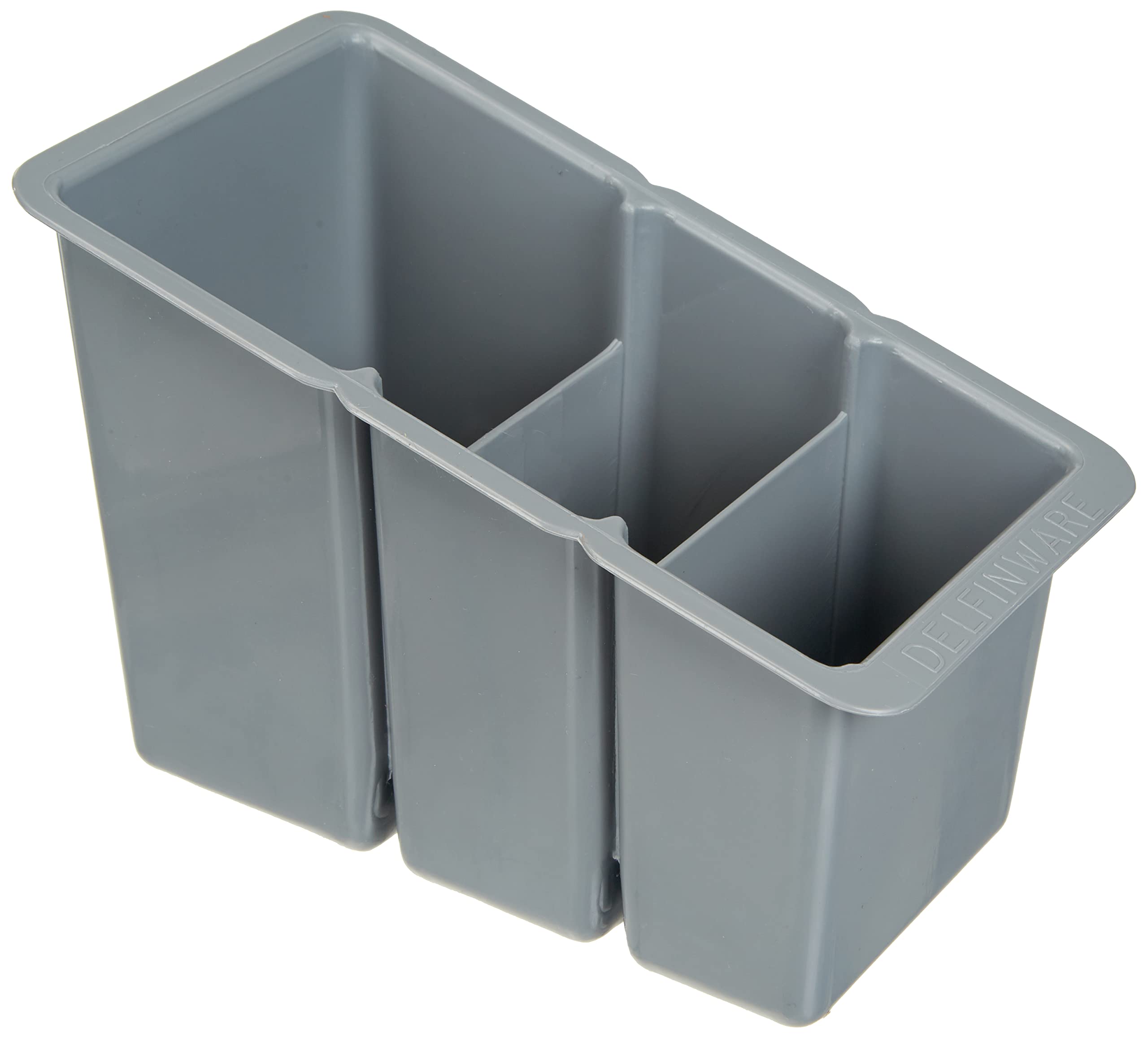 Delfinware Plastic Cutlery Box, Grey